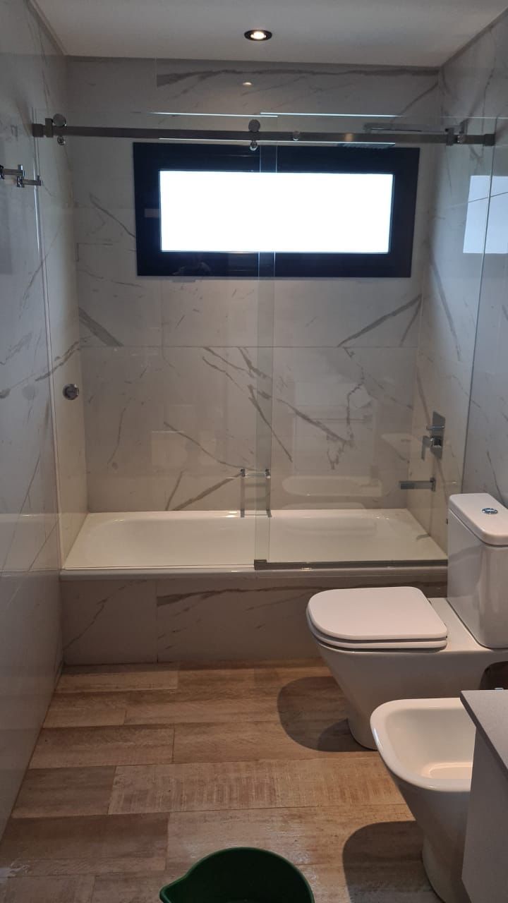 Mampara de Ducha box frontal 2 hojas 150x190cm Minimalista - Imagen 4