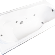 Hidromasaje 170cm x 83cm Acrilico con 6 Jets + 2 jets Oferta