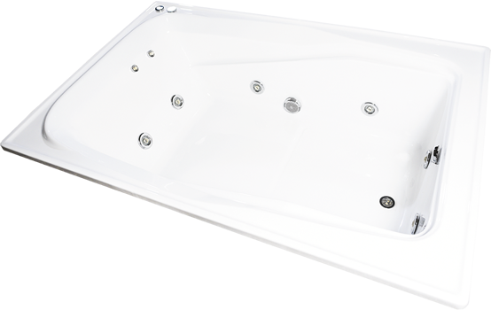Hidromasaje 190cm x 90cm Acrilico con 8 Jets Premium