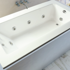 Hidromasaje 160cm x 75cm Acrilico con 4 Jets Premium